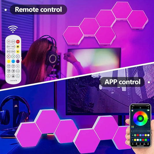 Touch Sensitive Modular Wall Lights, Honeycomb Lightings