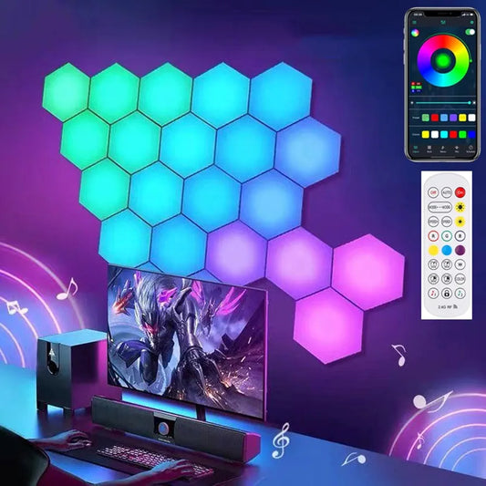 Touch Sensitive Modular Wall Lights, Honeycomb Lightings